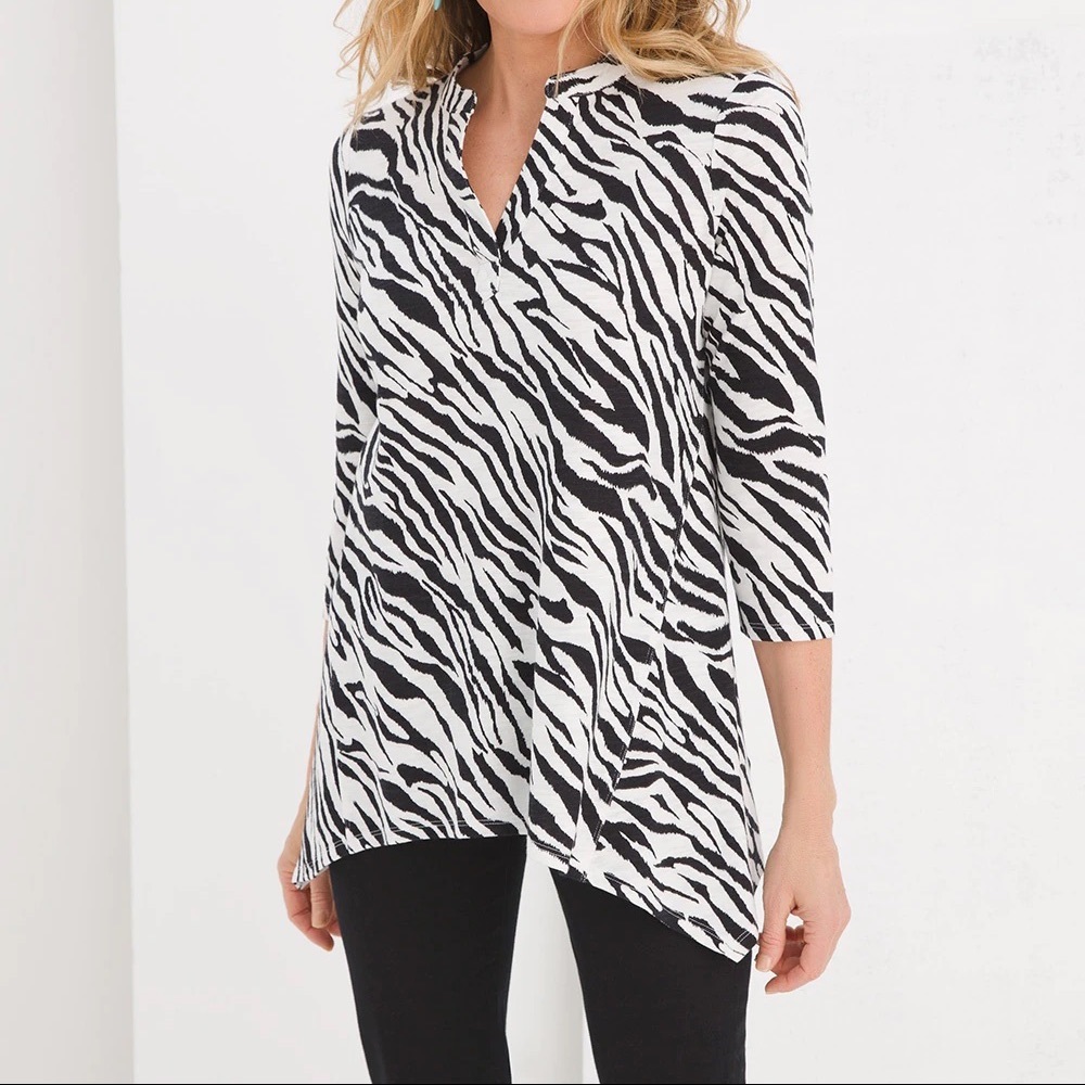 Chico’s Zebra Print Tunic